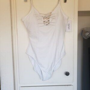 Swimsuits for all White Suit Size 14